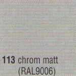 113 matný chrom (RAL9006)
