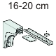 stěnová kozolka 16 - 20 cm