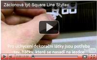 záclonová tyč squareline styltex